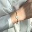 Bratara Aur 14k Fixa Butterfly cu Pietre Zirconia