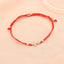 Bratara Aur 14k Snur Rosu Cruce