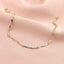Bratara Aur Alb si Galben 14k Wavy Linked Chains