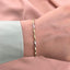 Bratara Aur Alb si Galben 14k Wavy Linked Chains