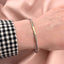 Bratara Fixa Unisex Aur 14k cu Model Geometric
