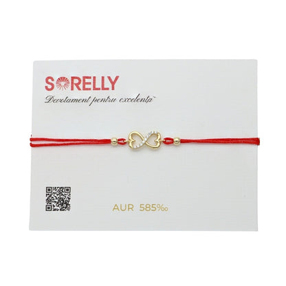 Bratara Snur Aur 14k Infinity Love