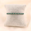 Bratara Snur cu Bile de Aur 14k si Cristal Verde Inchis 4 mm