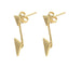 Cercei Aur 14k 3D Double Triangle