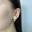 Cercei Aur 14k 3D Double Triangle
