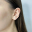 Cercei Aur 14k 3D Double Triangle