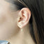 Cercei Aur 14k 3D Double Triangle