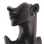 Cercei Aur 14k Cruce cu Pietre Zirconia Negre