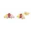 Cercei Aur 14k cu Pietre Zirconia Colorful
