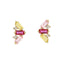 Cercei Aur 14k cu Pietre Zirconia Colorful