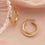 Cercei Aur 14k Double Hoops 1.5cm