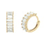 Cercei Aur 14k Eternity cu Pietre Zirconia