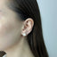 Cercei Aur 14k Floare cu Email 1cm