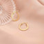 Cercei Aur 14k Hoops cu Model Grecesc
