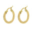 Cercei Aur 14k Hoops cu Model Grecesc