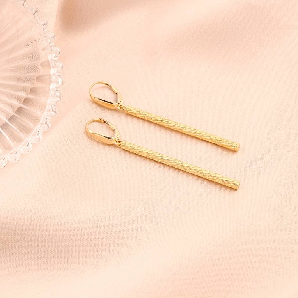 Cercei Aur 14k Lungi cu Model