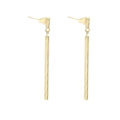 Cercei Aur 14k Lungi Striatii