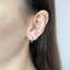 Cercei Aur 14k Tip Huggie Hoops cu Pietre Zirconia