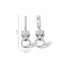 Cercei Aur Alb 14k cu Diamante 0.313ct Pantera