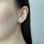 Cercei Fir Aur 14k Floare Daisy cu Pietre Zirconia
