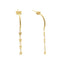 Cercei Lungi Aur 14k Stelute