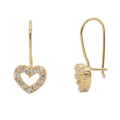Cercei Tortita Aur 14k Inima