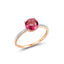 Inel Aur Roz 14k cu Diamante 0,045ct si Topaz - SORELLY