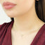 Lant Aur 14k Cruce cu Pietre Zirconia