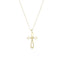 Lant Aur 14k Cruce Modern Cross
