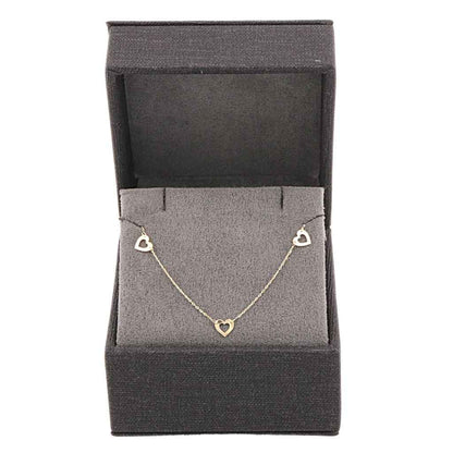 Lant Aur 14k Dainty Hearts