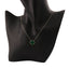 Lant Aur 14k Floare cu Malachit 1.5cm