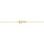 Lant Aur 14k Floare cu Malachit 1.5cm