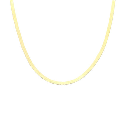 Lant Aur 14k Herringbone Reversibil
