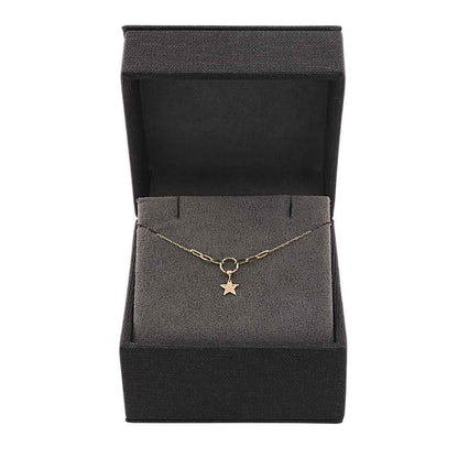 Lant Aur 14k Star Chain