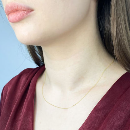 Lant Aur Galben 14k Clasic cu Zale 1mm