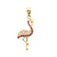 Pandantiv Aur 14k Pasarea Flamingo
