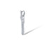 Pandantiv Aur Alb 14k Cruce cu Diamante 0,146ct