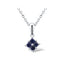 Pandantiv Aur Alb 14k cu Safir 0.347ct