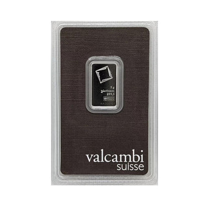 Lingou Platina 5 grame Valcambi, puritate 999.5‰