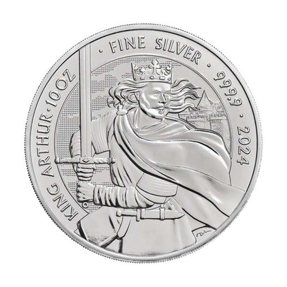 Moneda Argint 10oz King Arthur Myths & Legends 2024