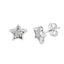 Cercei Aur 14k Stea cu Pietre Albe - SORELLY