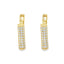 Cercei Aur 14k cu Pietre Zirconia Albe