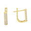 Cercei Aur 14k cu Pietre Zirconia Albe