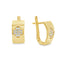 Cercei Aur 14k Model Floral cu Pietre Zirconia - SORELLY