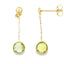 Cercei Aur 14k Rotunzi cu Piatra Naturala Peridot - SORELLY