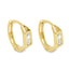 Cercei Aur 14k Veriga cu Piatra Zirconia Baguette - SORELLY