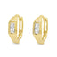 Cercei Aur 14k Veriga cu Piatra Zirconia Baguette - SORELLY