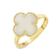 Inel Aur 14k Floare cu Email 1.3cm