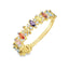Inel Aur 9k Half Eternity cu Pietre Multicolore - SORELLY