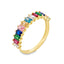 Inel Aur 9k Half Eternity Rainbow - SORELLY